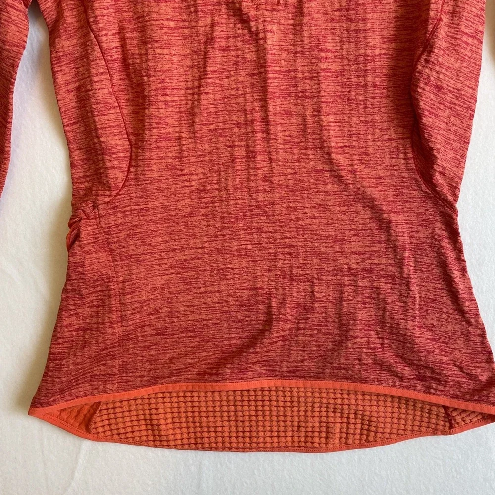 Nike Dri-Fit Womens Long Sleeve Running Shirt, 1/4 Zip Coral XS‎